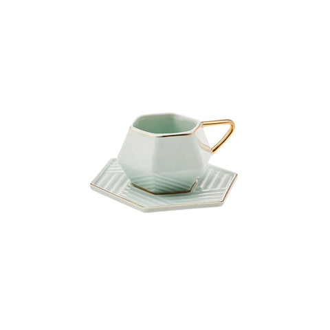 Coffret de tasses à café Karaca Line pour 2 personnes, 90 ml