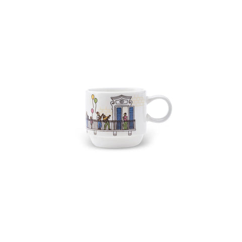 Tasse à thé avec support Karaca Melody, 4 pièces