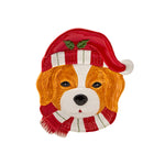 Karaca Home New Year Plat Décoratif Chien Cavalier, 21 cm
