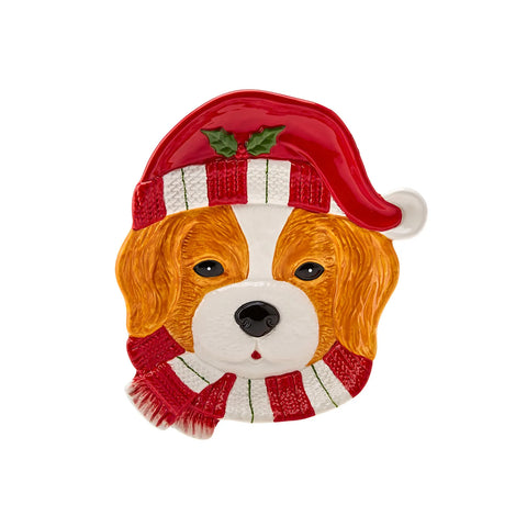 Assiette décorative Karaca Home Cavalier chien, 21 cm
