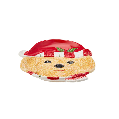 Assiette décorative Karaca Home Chien doré 20cm