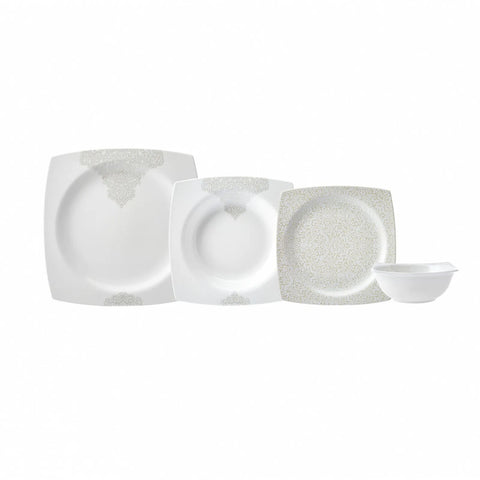 Service de table Karaca Flava pour 6 personnes, 24 pièces, porcelaine 