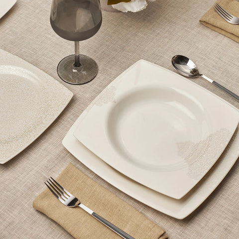 Service de table Karaca Flava pour 6 personnes, 24 pièces, porcelaine 