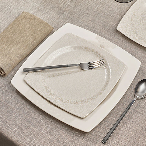 Service de table Karaca Flava pour 6 personnes, 24 pièces, porcelaine 