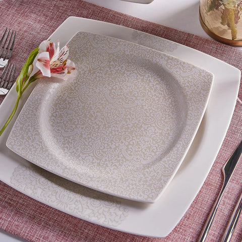 Service de table Karaca Flava pour 6 personnes, 24 pièces, porcelaine 