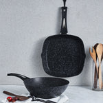 Poêle à griller et wok Karaca Defne Biogranit, noir
