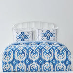 Parure de lit Karaca Home Neos pour lit double, 100% coton, bleu