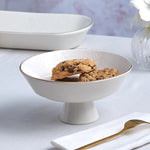 Plat creux sur pied Karaca Calvin, 20 cm