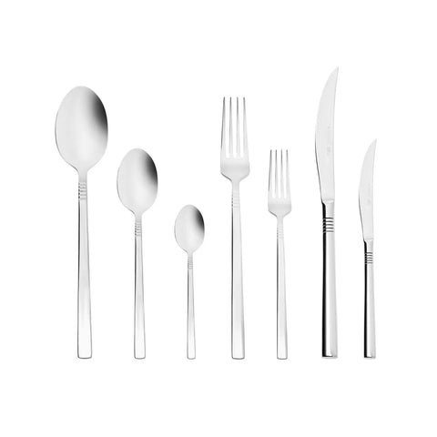 Ensemble de couverts Karaca Nil Elegance en acier 316+ pour 12 personnes, 84 pièces