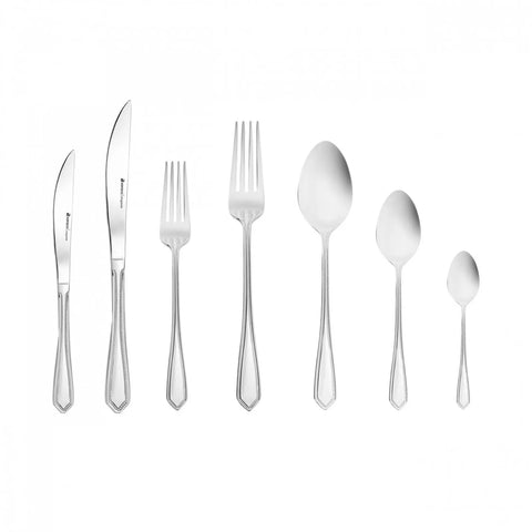 Ensemble de couverts Karaca Madrid Elegance 316+ pour 12 personnes, 84 pièces