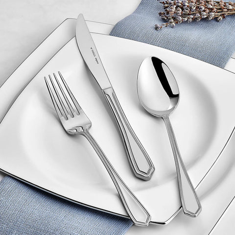 Ensemble de couverts Karaca Madrid Elegance 316+ pour 12 personnes, 84 pièces