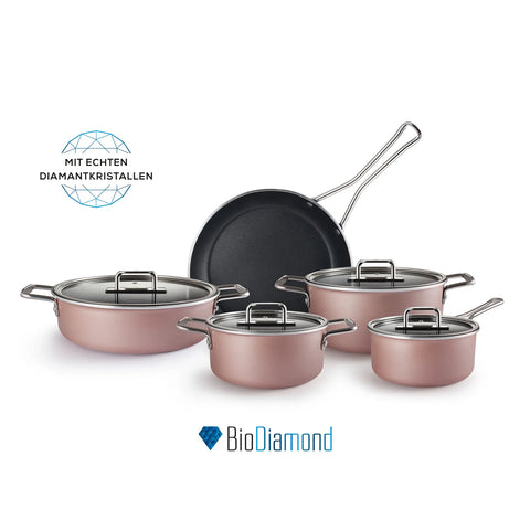 Batterie de cuisine Karaca Mastermaid Bio Diamond, 9 pièces, couleur bronze