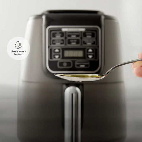 Karaca Air Cook XL 2 en 1 Airfryer, noir brillant