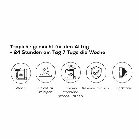  Tapis Kaşmir Halı 7/24 Toutes saisons, 120  x 180 cm, Brun amande 