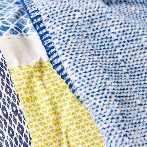 Parure de lit Karaca Home Bosa Indigo avec taies d’oreiller et housse de couette 100 % coton pour lit double