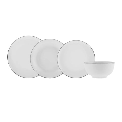 Service de table Karaca Leon pour 6 personnes, 24 pièces, platine