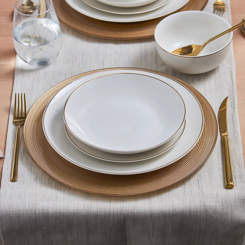 Service de table Karaca Leon pour 6 personnes, 24 pièces, doré