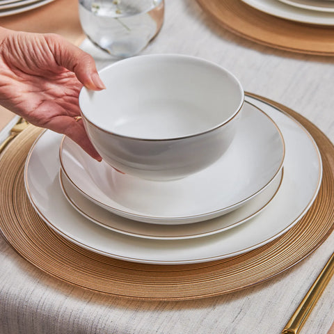 Service de table Karaca Leon pour 6 personnes, 24 pièces, doré