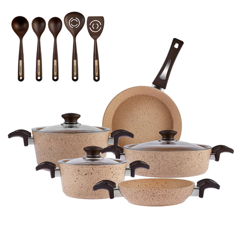 Batterie de cuisine Karaca Hazel Biogranit, 13 pièces