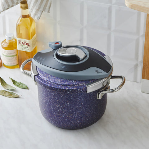 Autocuiseur Karaca Biogranit Steel Plus, 6 L, violet