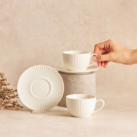 Tasses à thé Karaca Muschel pour 6 personnes, 200 ml