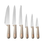 Ensemble de couteaux Karaca Sabrina forme ronde, 6 pièces