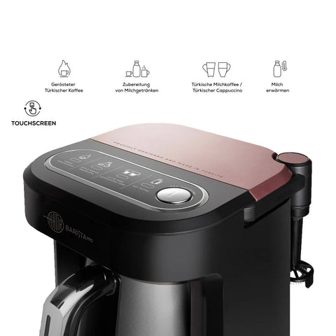 Machine à café turc Karaca Hatır Barista, couleur or rose