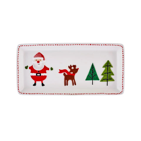 Assiette de présentation Karaca Nouvel An Père Noël, 29 cm