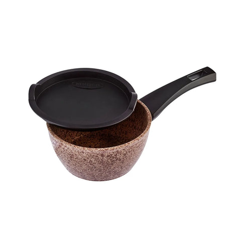 Batterie de cuisine Karaca Biogranit taille mini bois/pierre, 5 pièces