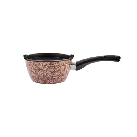 Batterie de cuisine Karaca Biogranit taille mini bois/pierre, 5 pièces