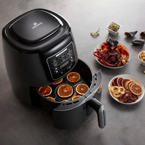 Karaca Air Cook Köz XL Airfryer, noir brillant