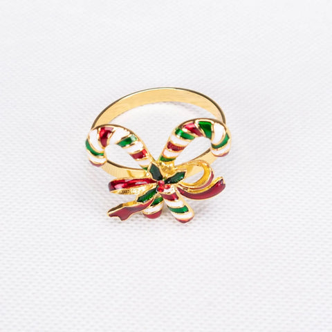 Rond de Serviette Karaca Home Noël Candy, 2 pièces 