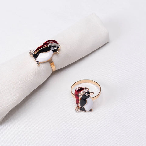 Rond de serviette Karaca Home Pingouin 2 pièces