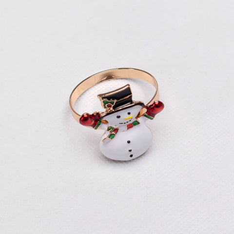 Rond de serviette Karaca Home Bonhomme de neige 2 pièces