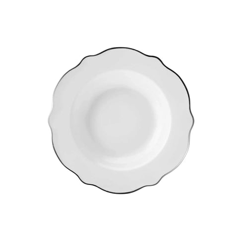 Service de table Karaca Daisy Forme de vague en platine  pour 6 personnes, 24 pièces