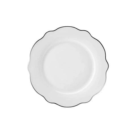 Service de table Karaca Daisy Forme de vague en platine  pour 6 personnes, 24 pièces