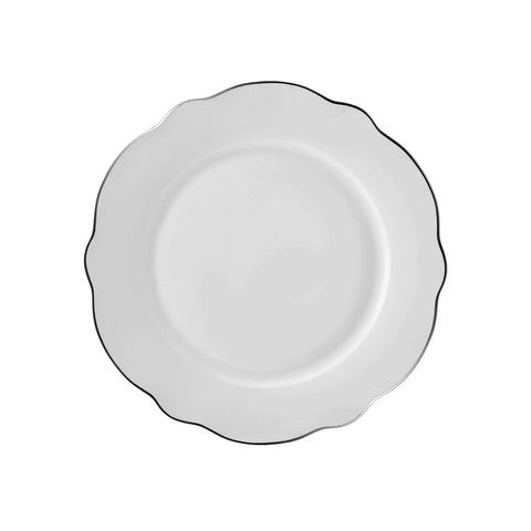 Service de table Karaca Daisy Forme de vague en platine  pour 6 personnes, 24 pièces