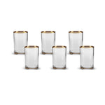 Verres Karaca Gizem pour accompagner le café, pour 6 personnes, or