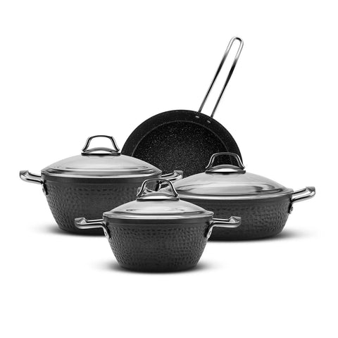 Batterie de cuisine Karaca Urgup Biogranit, 7 pièces, noir