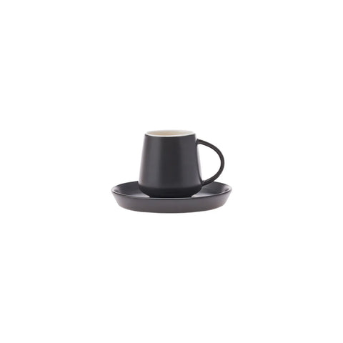 Coffret de tasses à café Karaca Datca pour 6 personnes, 90 ml, noir