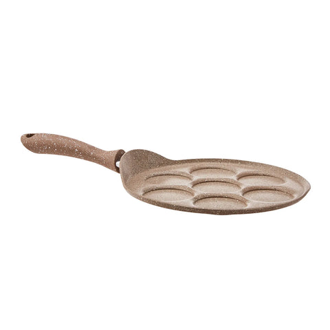 Poêle Karaca Love of Kitchen Biogranit pour crêpes, 26 cm, couleur café