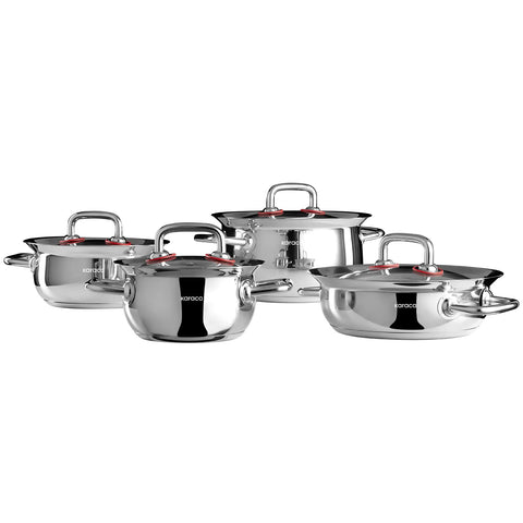 Batterie de cuisine Karaca Osaka en acier 8 pièces