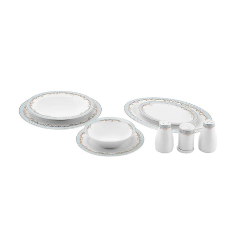 Service de table Karaca Rocco pour 12 personnes, 56 pièces, New Generation Bone