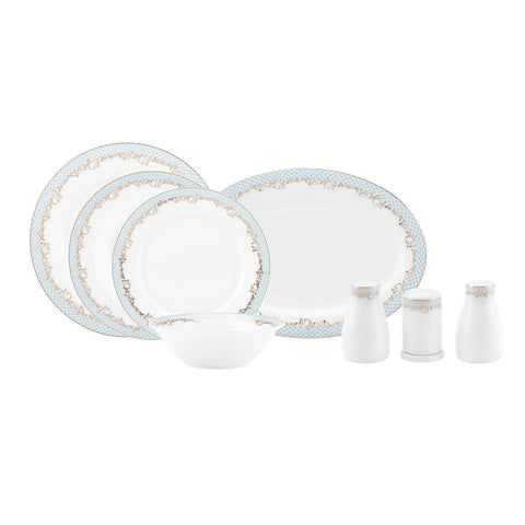 Service de table Karaca Rocco pour 12 personnes, 56 pièces, New Generation Bone