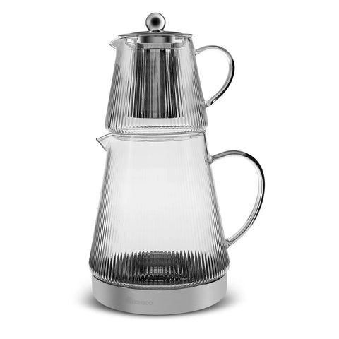 Théière et bouilloire en verre Karaca Keops