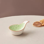 Récipient à sauce/gâteaux apéritifs Karaca Floral Damla, 10 cm, vert