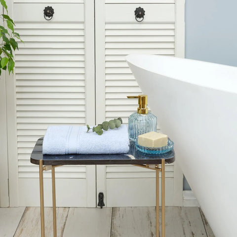 Serviette de toilette Karaca Home Daily Soft 100% coton, 50x90 cm, ice blue