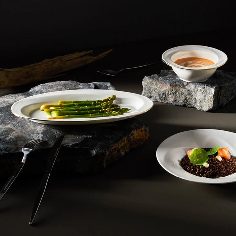 Service de table Karaca x Sarıyer Design Vortex Fine Pearl pour 6 personnes, 28 pièces