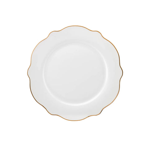 Service de table Karaca Daisy Gold Wave Shape pour 6 personnes avec plat de présentation, 27 pièces 