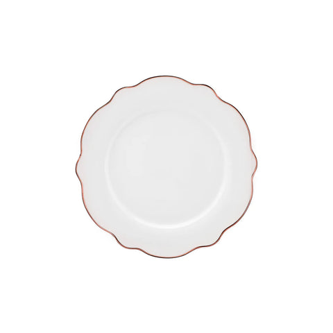 Service de table en porcelain Karaca Rose Wave Shape pour 6 personnes, 27 pièces